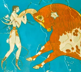 Fresko des Toreros, Knossos, Kreta, 1550-1450 v. Chr.